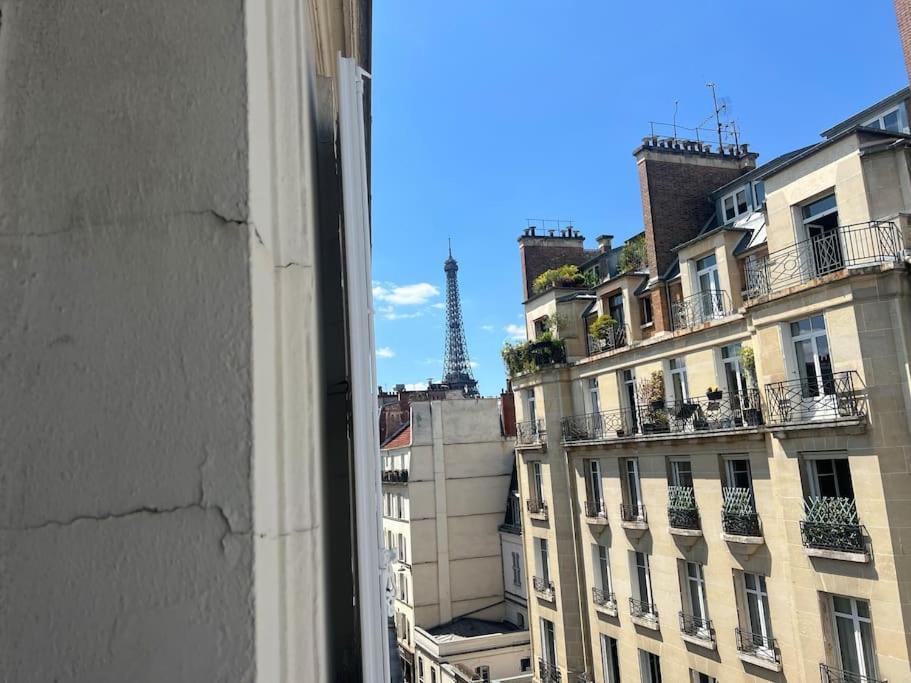 Apartment Studio Lumineux Vue Tour Eiffel