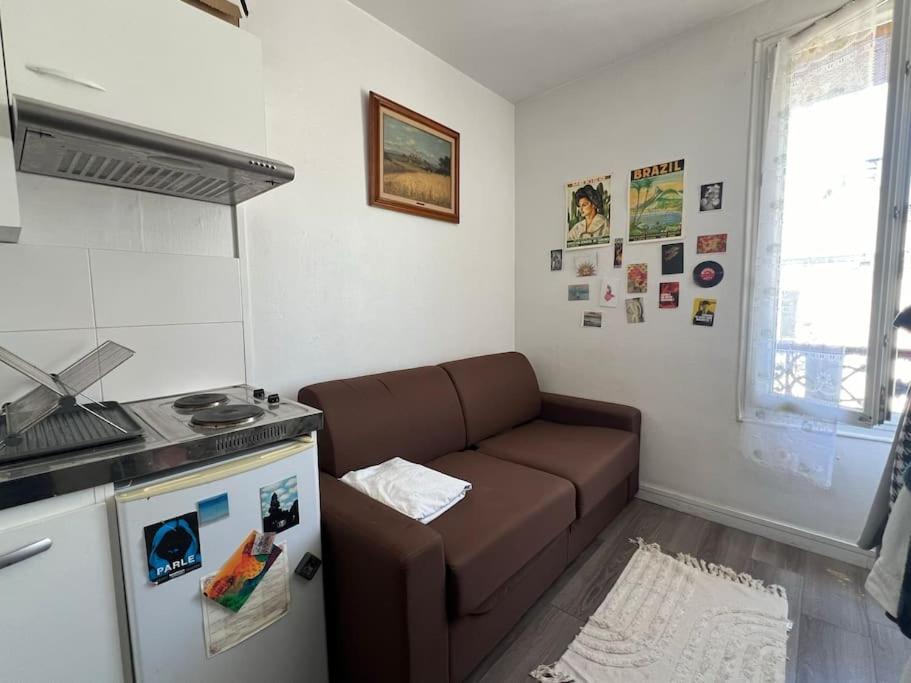 Apartment Studio Lumineux Vue Tour Eiffel Paris